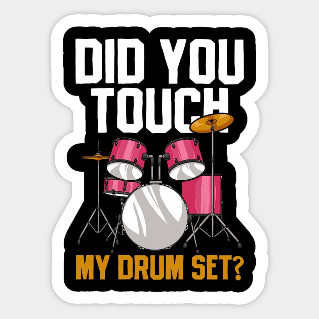 Drummer Drumset Drumming Sticker by CreativeGiftShop